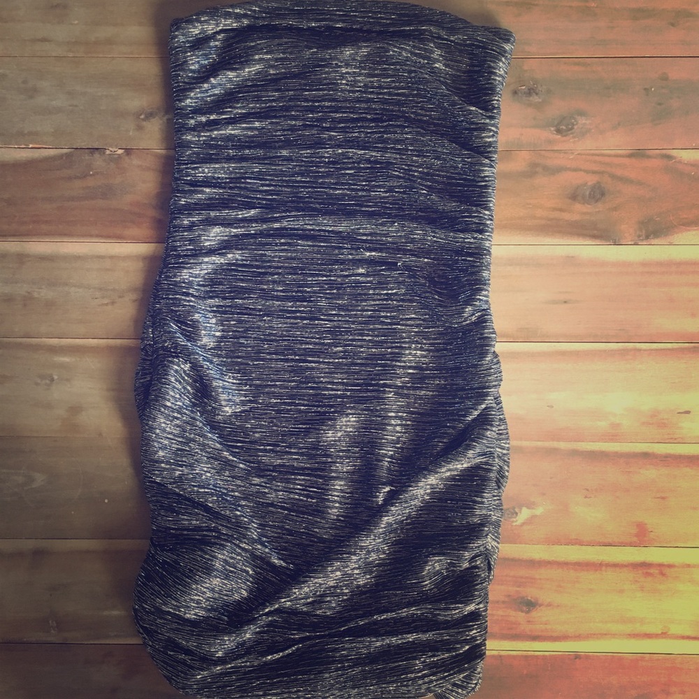 Express sleeveless black shimmer dress size Small